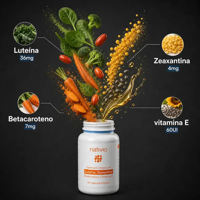 Luteína 36 mg | NATIVIO Suplemento Ocular
